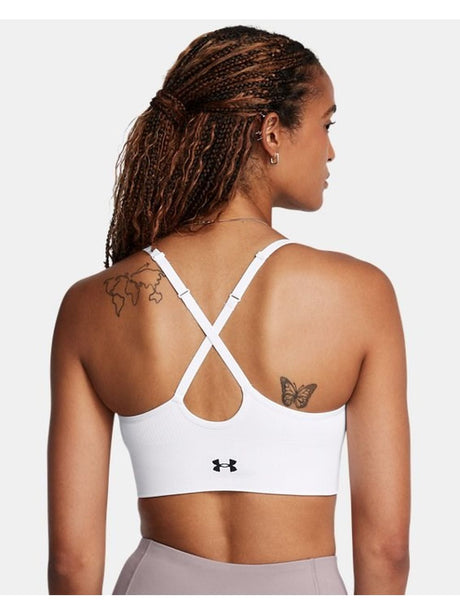 Top Sportivo Under Armour UA Vanish Seamless Low Donna - Bianco