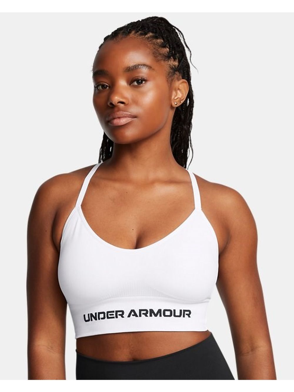 Top Sportivo Under Armour UA Vanish Seamless Low Donna - Bianco