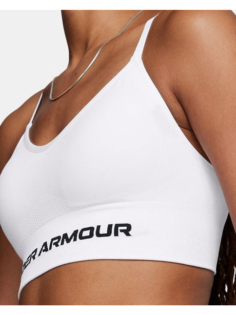 Top Sportivo Under Armour UA Vanish Seamless Low Donna - Bianco