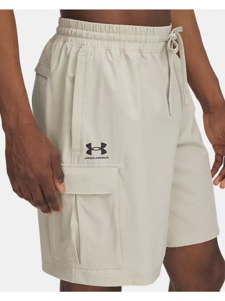 Pantaloncino Sportivo Under Armour UA VIBE WOVEN CARGO Uomo - Avorio