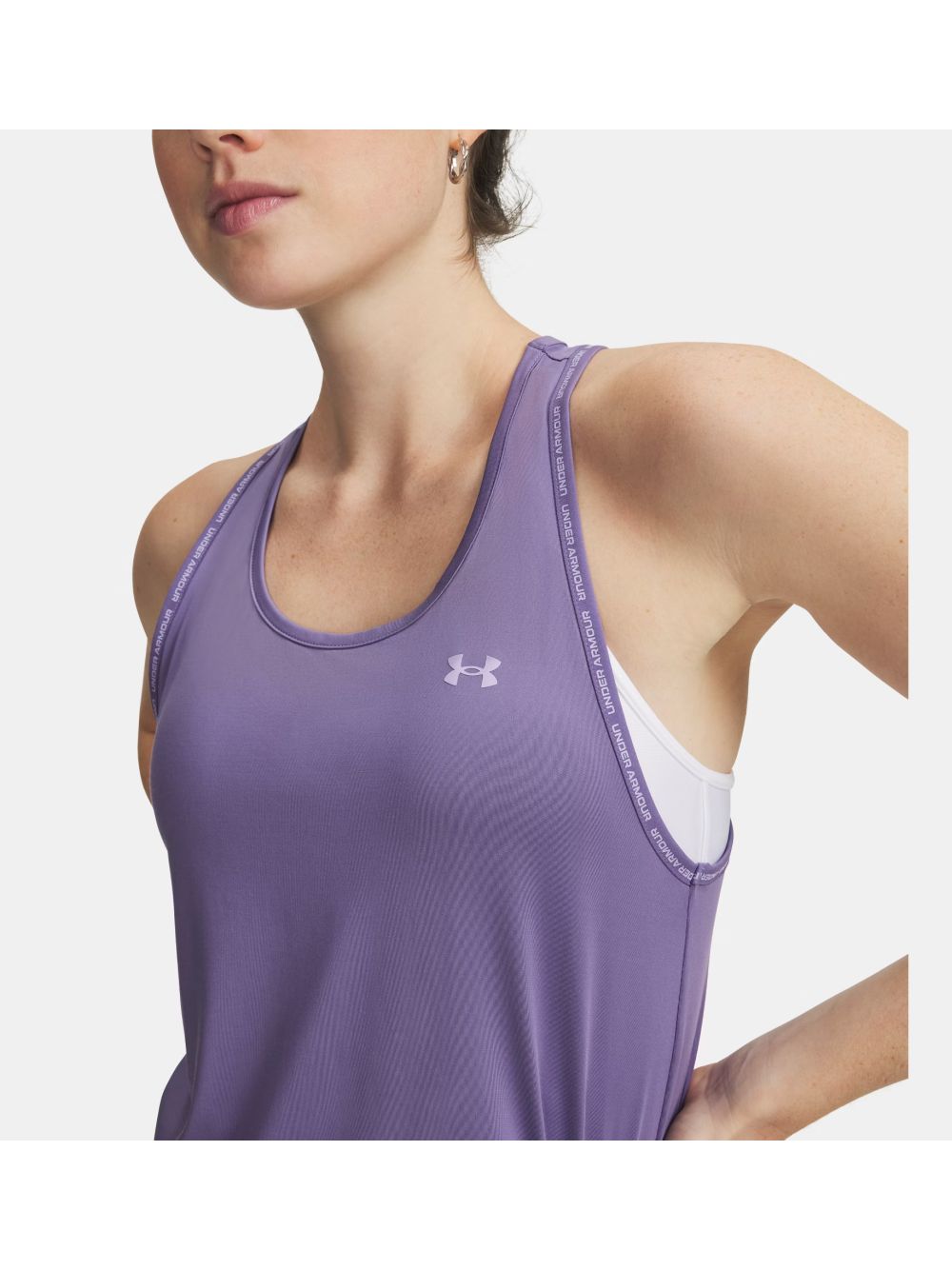 Canottiera Sportiva Under Armour UA Tech Knockout Donna - Viola