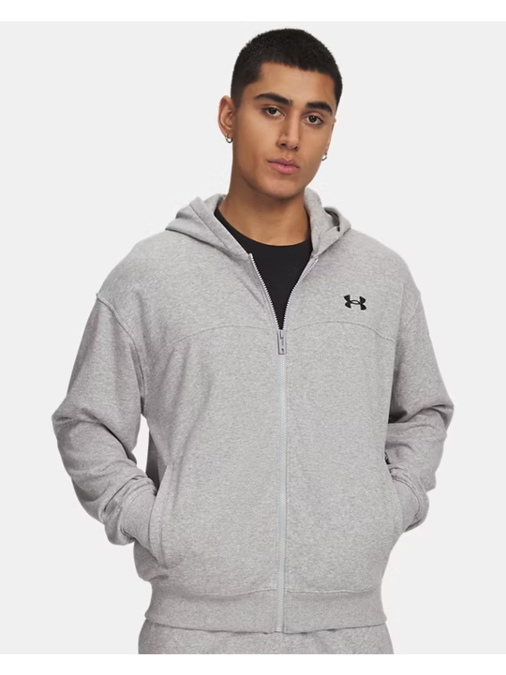 Felpa Under Armour UA Rival Lightweight Uomo - Grigio