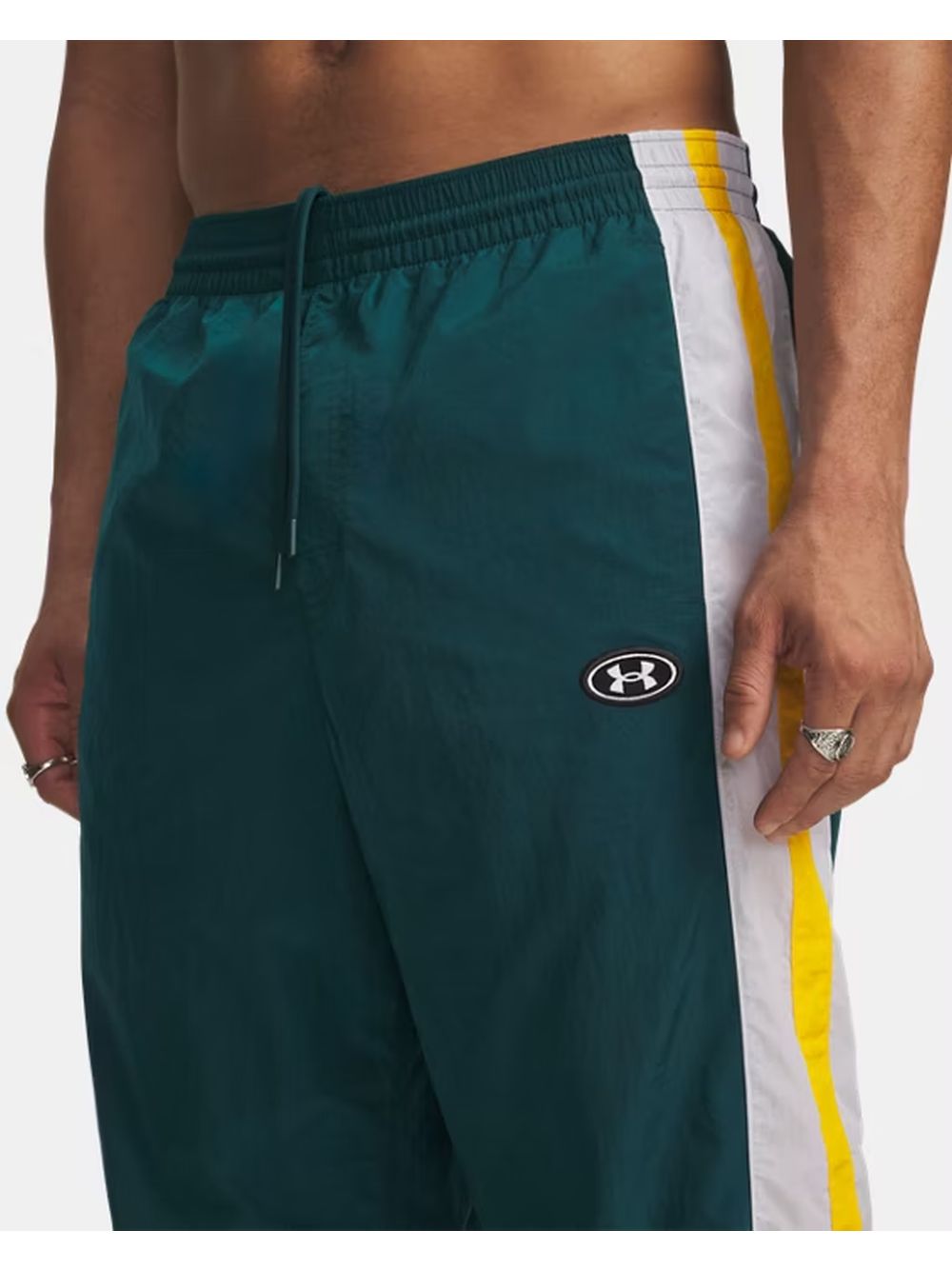 Pantalone Sportivo Under Armour UA ICON WVN TRACK Uomo - Verde