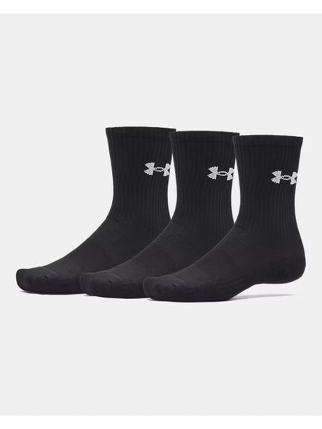 Calze Sportive Under Armour UA PERFORMANCE COTTON 3P CRW Unisex - Nero