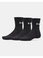Calze Sportive Under Armour UA PERFORMANCE COTTON 3P CRW Unisex - Nero