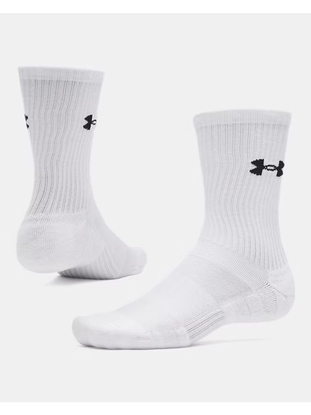 Calze Sportive Under Armour UA PERFORMANCE COTTON 3P CRW Unisex - Bianco