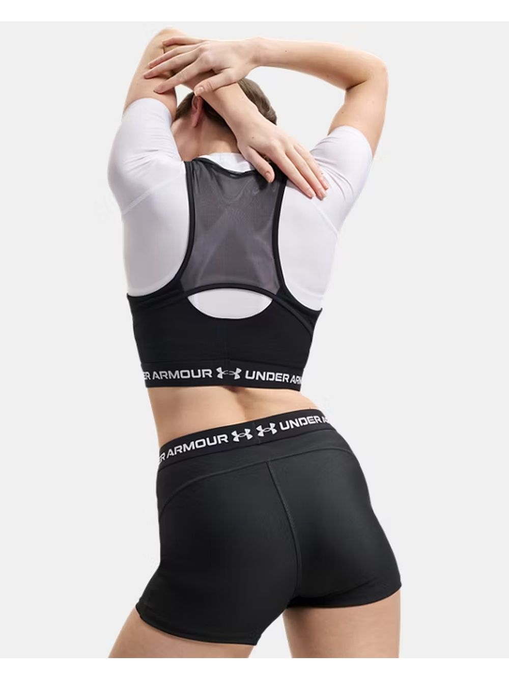 Canottiera Sportiva Under Armour HEATGEAR MESH Donna - Nero