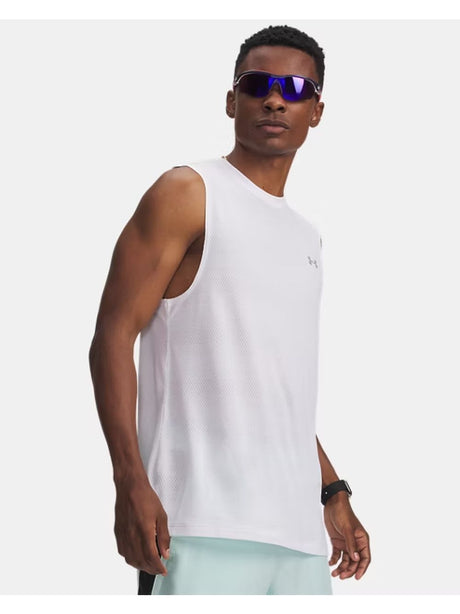 Canottiera Sportiva Under Armour UA VELOCITI Uomo - Bianco