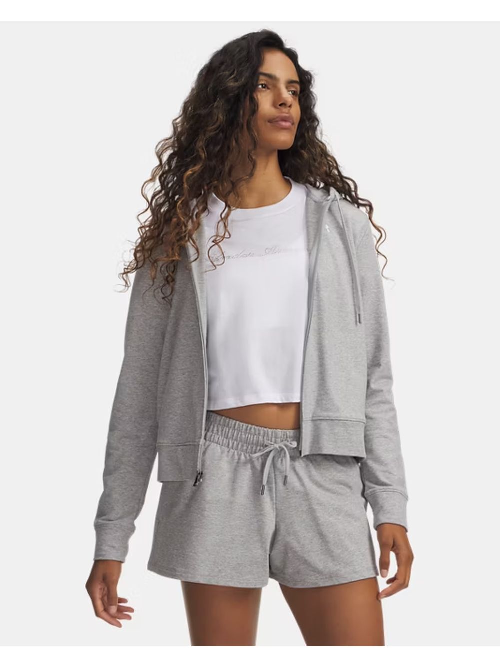 Felpa Under Armour SPORT TERRY FZ Donna - Grigio