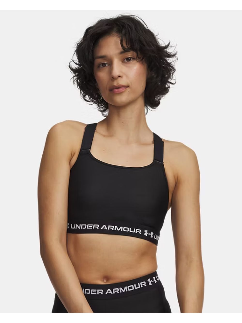 Top Sportivo Under Armour HEATGEAR HIGH Donna - Nero