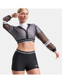 Felpa Under Armour HEATGEAR MESH FZ Donna - Nero
