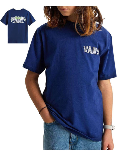 T-shirt Vans Bambino - Blu