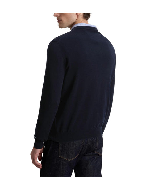 Pullover Woolrich LOGO COTTON CREWNECK Uomo - Blu