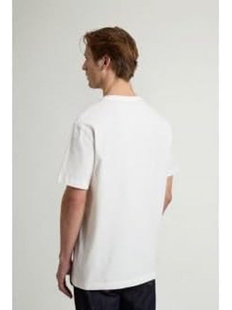 T-shirt Woolrich COTTON LOGO Uomo - Bianco
