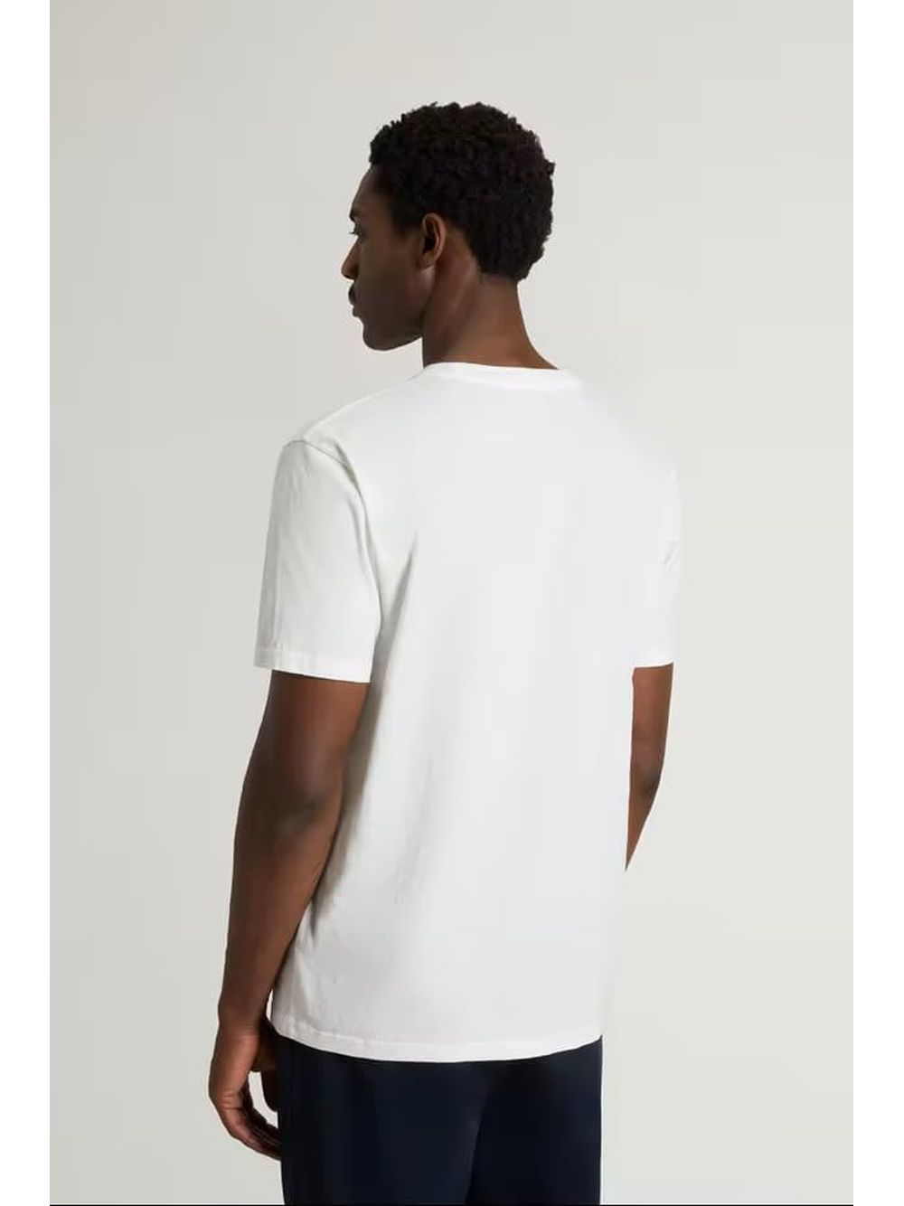 T-shirt Woolrich SLUB LOGO Uomo - Bianco