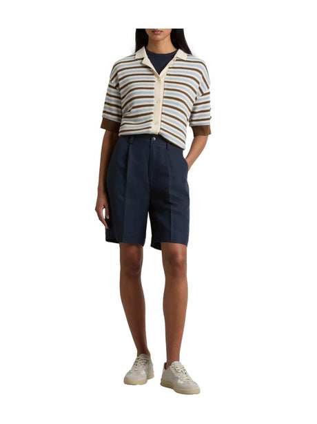 Shorts Woolrich LYOCELL LINEN Donna - Blu