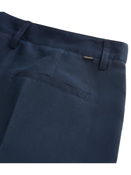Shorts Woolrich LYOCELL LINEN Donna - Blu