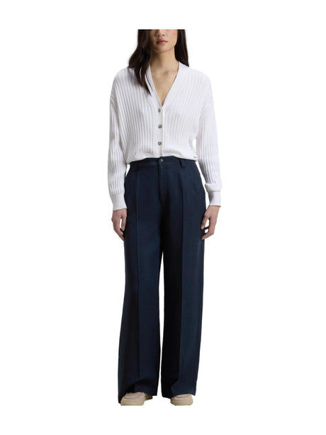 Pantalone Woolrich LYOCELL LINEN Donna - Blu