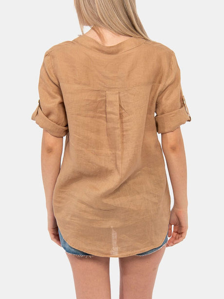 Camicia Yes Zee Donna - Marrone