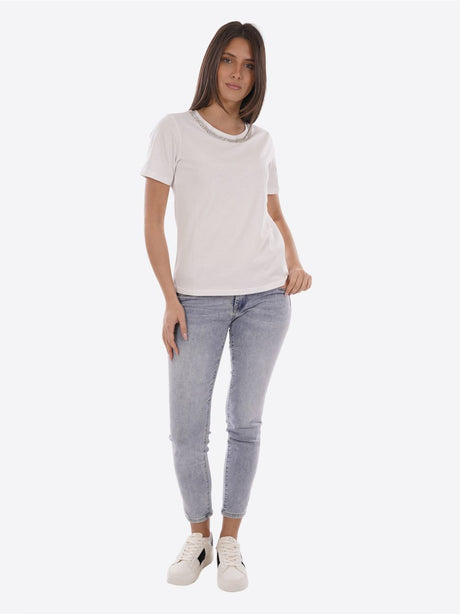 T-shirt Yes Zee Donna - Bianco