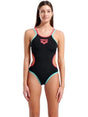 Costume Sportivo Arena ONE DOUBLE CROSS BACK ONE PIECE Donna - Nero