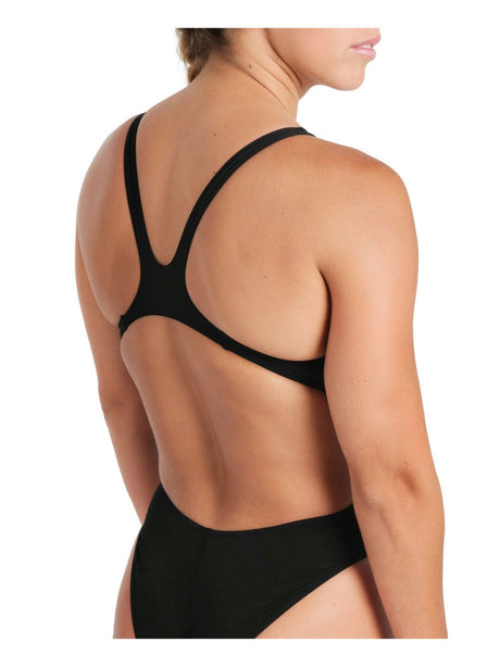 Costume Sportivo Arena TEAM SWIMSUIT SWIM TECH SOLID Donna - Bianco e Nero