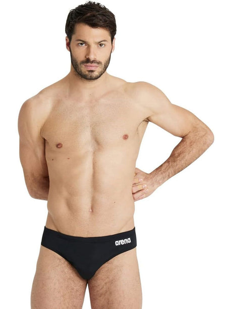 Costume Sportivo Arena TEAM BRIEFS SOLID Uomo - Bianco e Nero