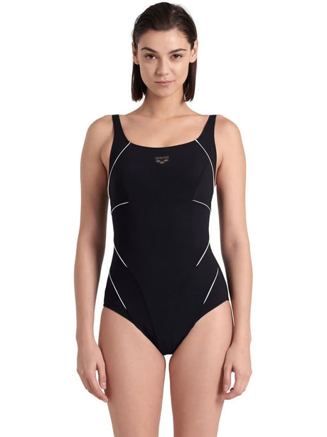 Costume Sportivo Arena W JEWEL ONE PIECE R Donna - Bianco e Nero