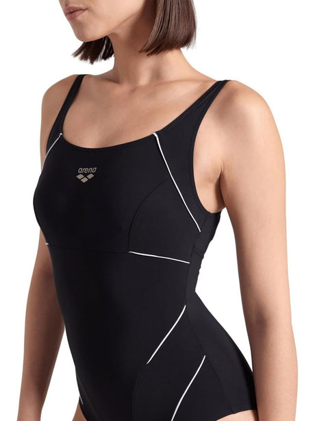 Costume Sportivo Arena W JEWEL ONE PIECE R Donna - Bianco e Nero