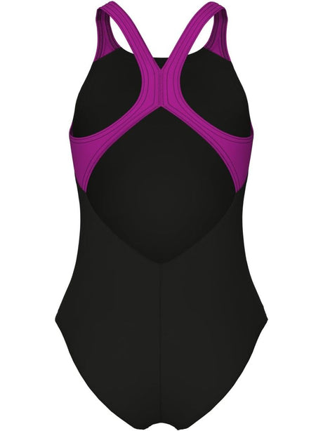 Costume Sportivo Arena PAINTERLY SWIMSUIT V BACK Bambina - Nero