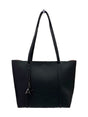 Borsa Armani tote martellata con ciondolo decorativo Donna - Nero