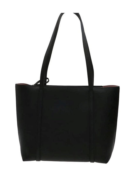 Borsa Armani tote martellata con ciondolo decorativo Donna - Nero