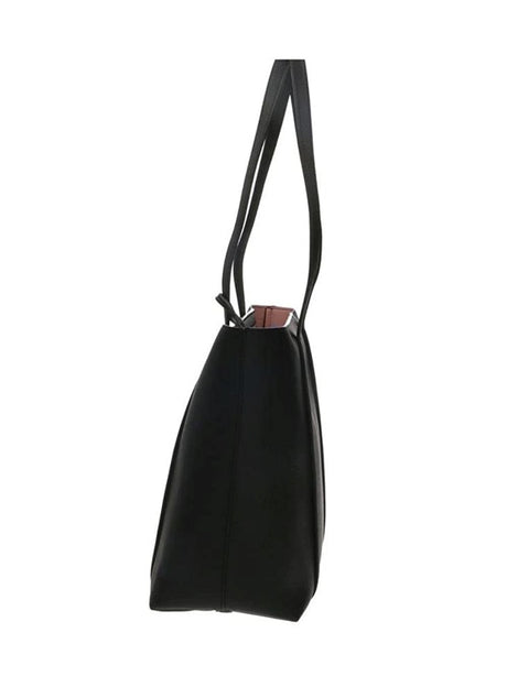Borsa Armani tote martellata con ciondolo decorativo Donna - Nero