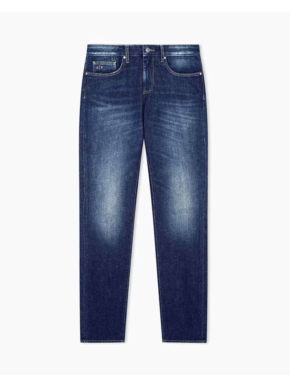 Jeans Armani 5 tasche slim fit di cotone stretch Uomo - Denim