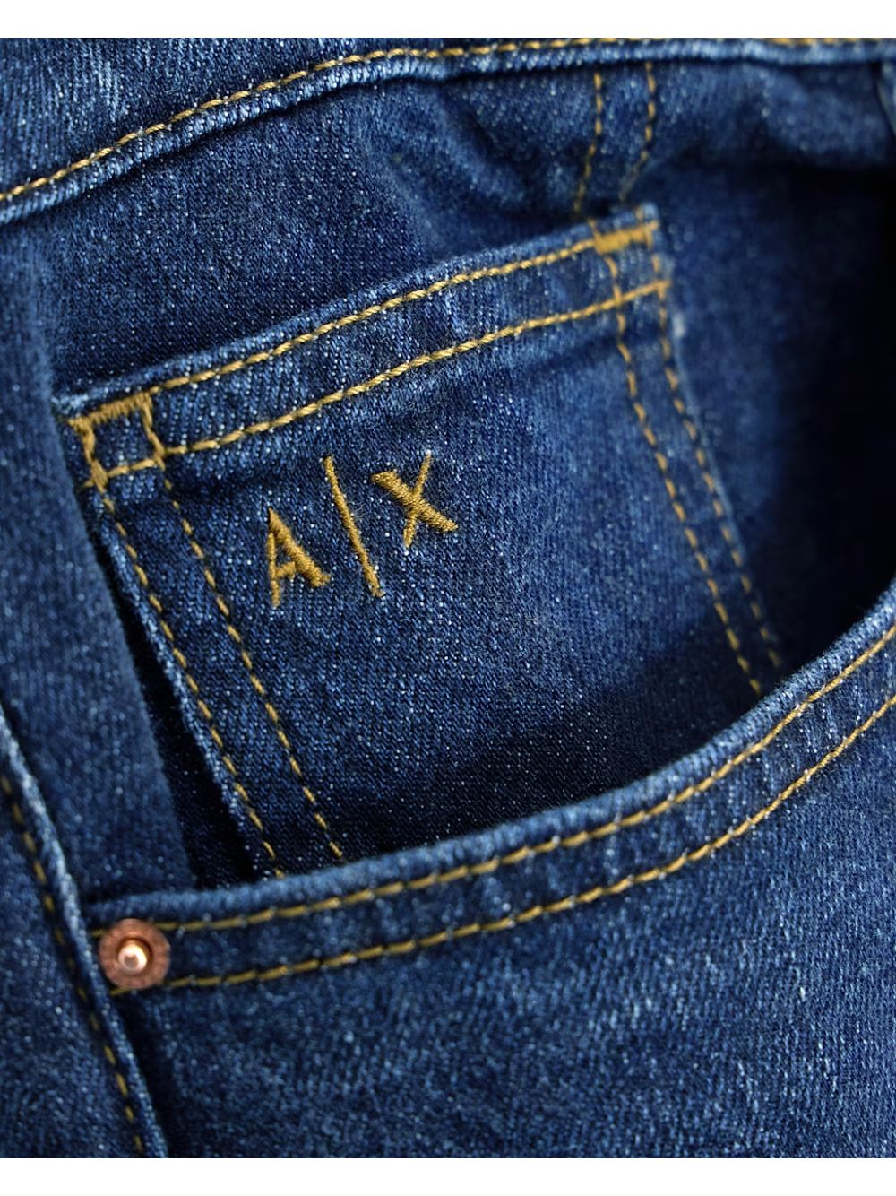 Jeans Armani 5 tasche slim fit di cotone stretch Uomo - Denim