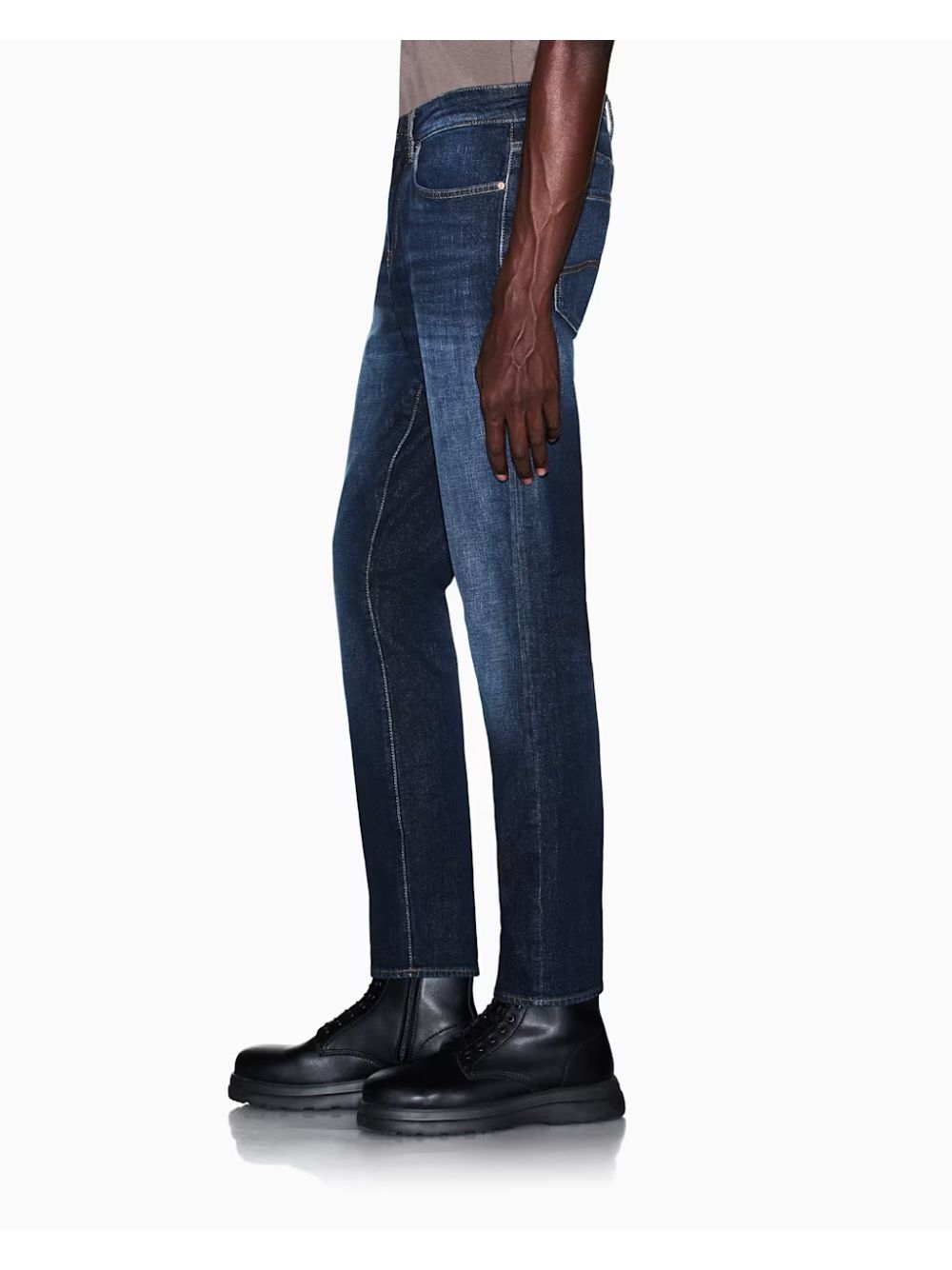 Jeans Armani 5 tasche slim fit di cotone stretch Uomo - Denim