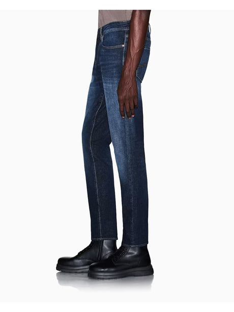 Jeans Armani 5 tasche slim fit di cotone stretch Uomo - Denim