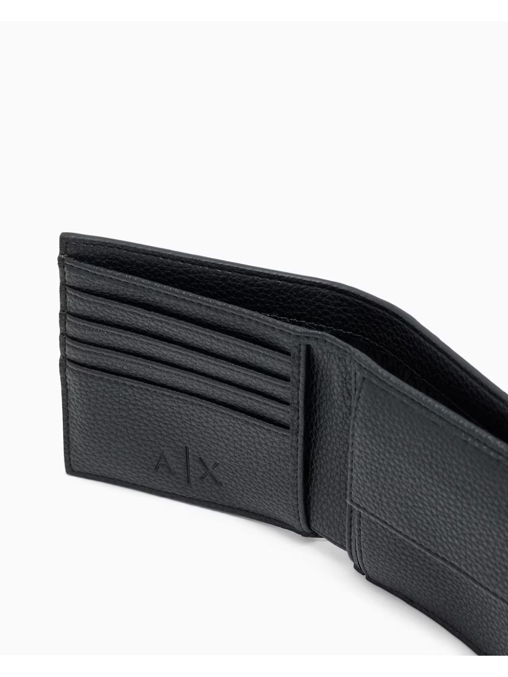 Portafoglio Armani bifold con scomparti per carte Uomo - Nero