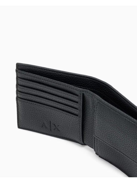 Portafoglio Armani bifold con scomparti per carte Uomo - Nero