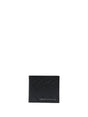 Portafoglio Armani bifold in pelle con motivo diagonale in rilievo Uomo - Nero