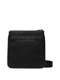 Borsa Tracolla Armani con motivo in rilievo e chiusura con zip Uomo - Nero