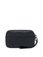 Beauty Case Armani con motivo in rilievo e chiusura con zip Uomo - Nero