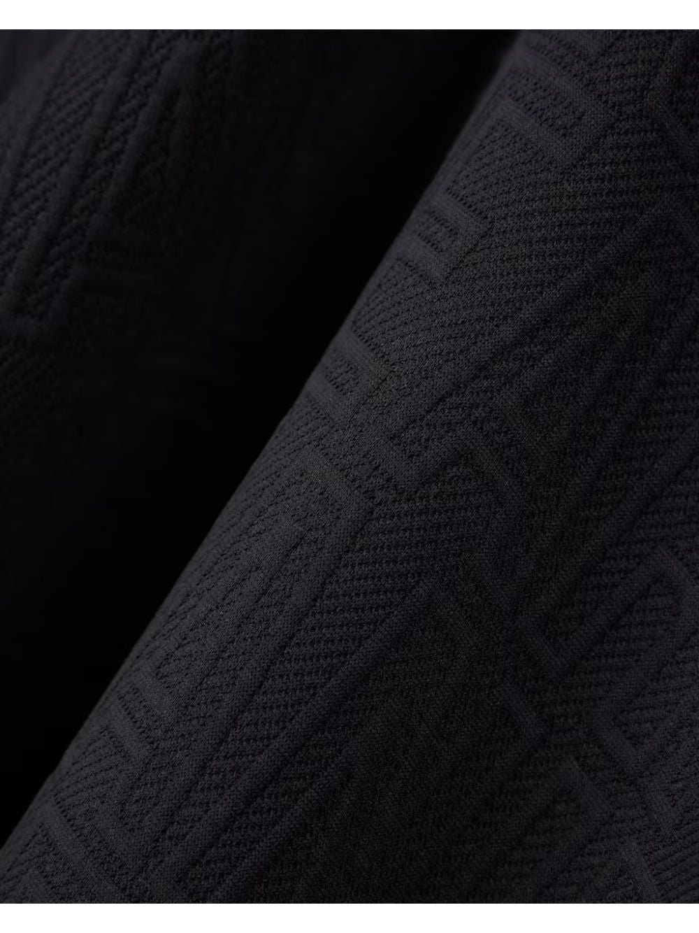 Felpa Armani in jersey jacquard elasticizzato Uomo - Nero