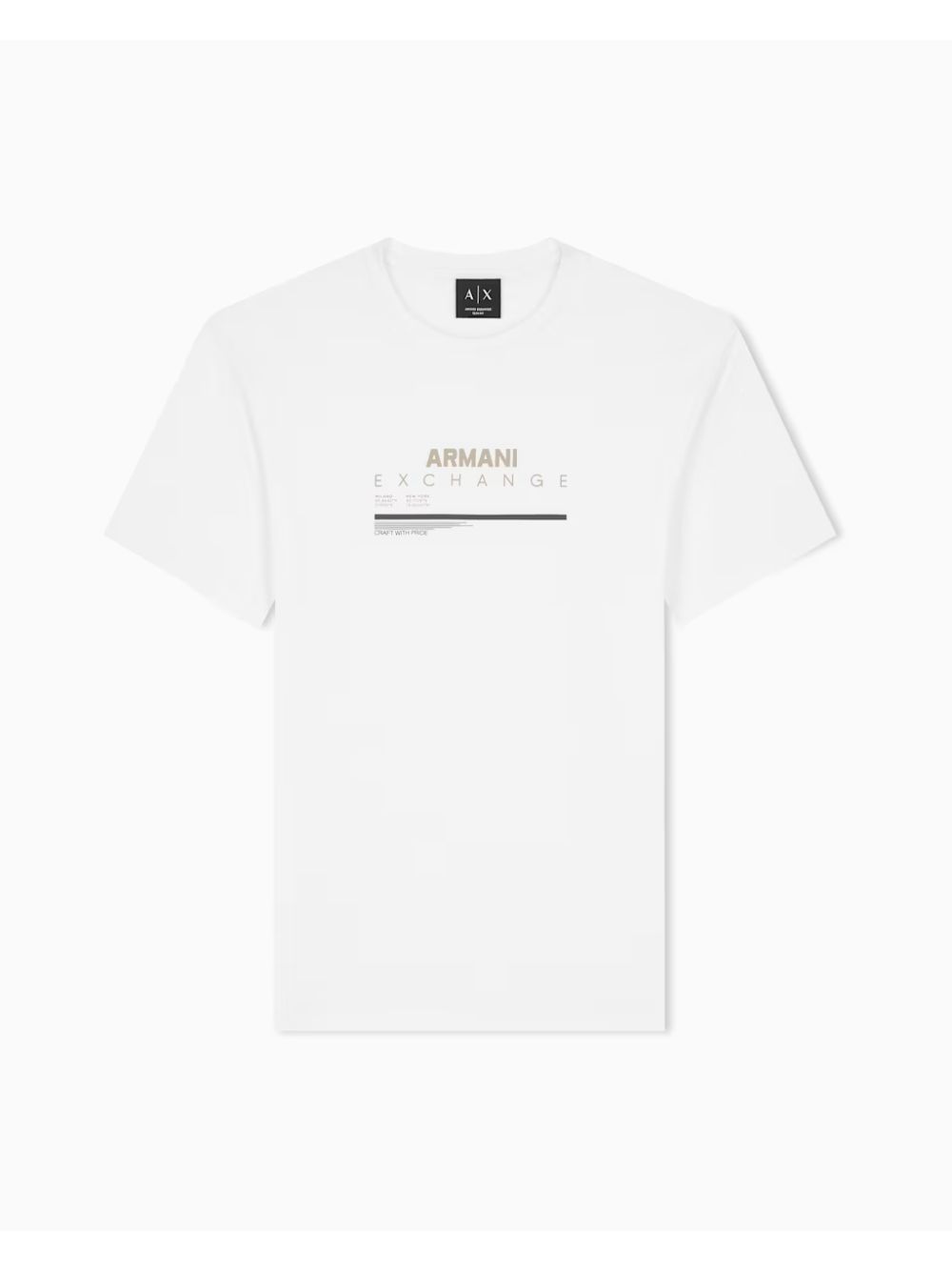 T-shirt Armani slim fit in jersey di cotone Uomo - Bianco