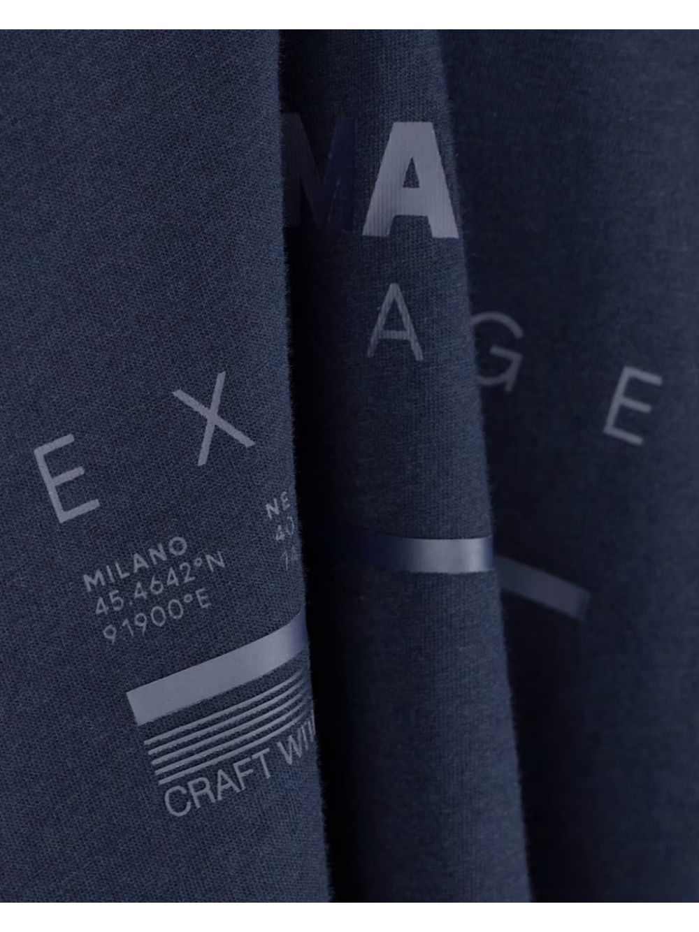 T-shirt Armani slim fit in jersey di cotone Uomo - Navy