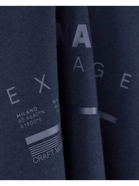 T-shirt Armani slim fit in jersey di cotone Uomo - Navy