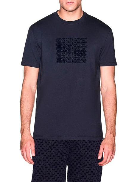 T-shirt Armani vestibilità regular in jersey di cotone Uomo - Navy