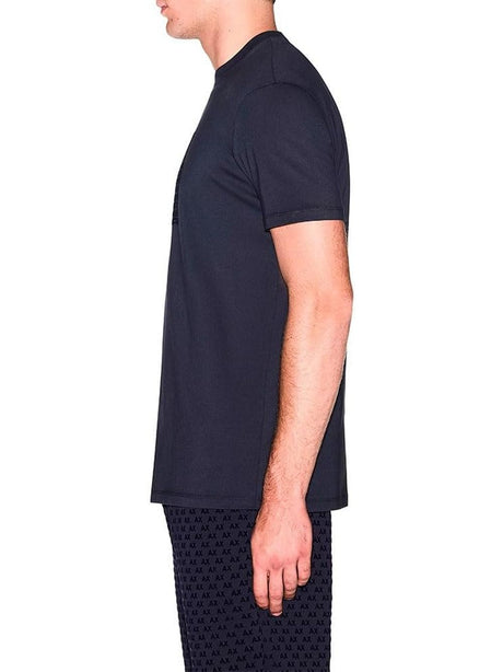 T-shirt Armani vestibilità regular in jersey di cotone Uomo - Navy