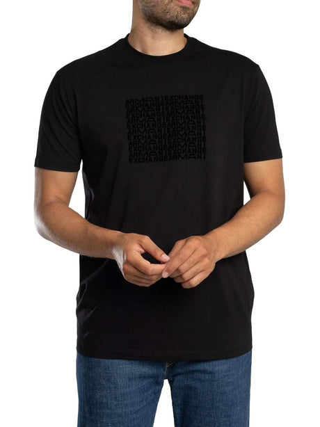 T-shirt Armani vestibilità regular in jersey di cotone Uomo - Nero