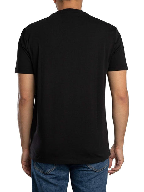 T-shirt Armani vestibilità regular in jersey di cotone Uomo - Nero